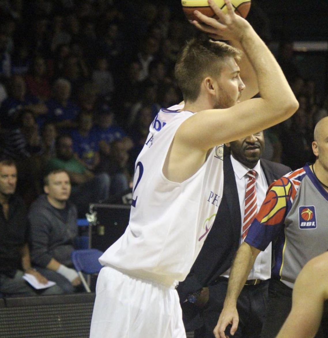 Matt playing basketball for Cheshire Phoenix